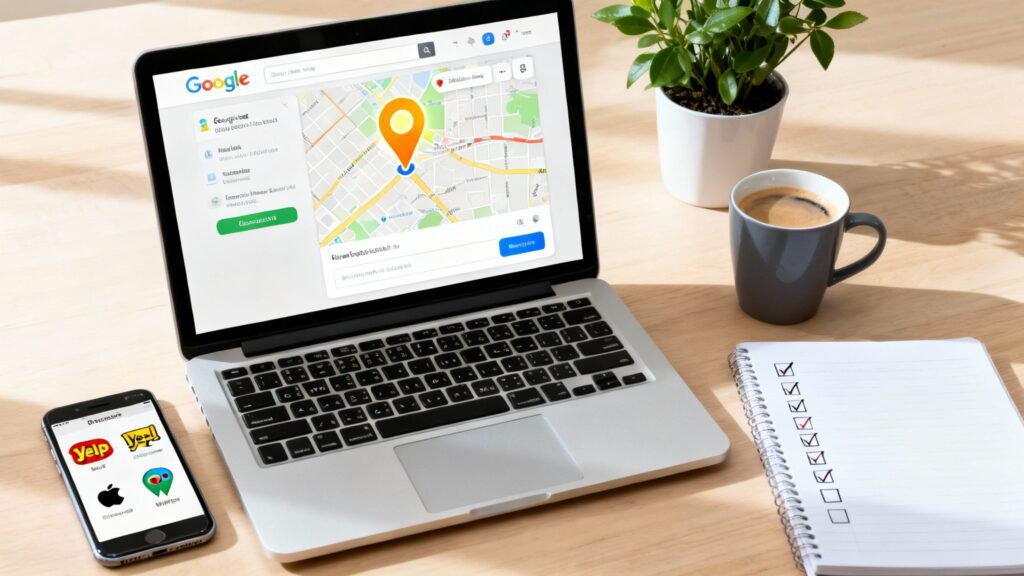 A Practical Guide To Local Business Listing Management 15 computer showing local business listing management